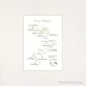 Mapa boda - "CORONA VERDE" | This Is Kool