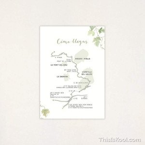 Mapa boda - "VIÑEDO" | This Is Kool