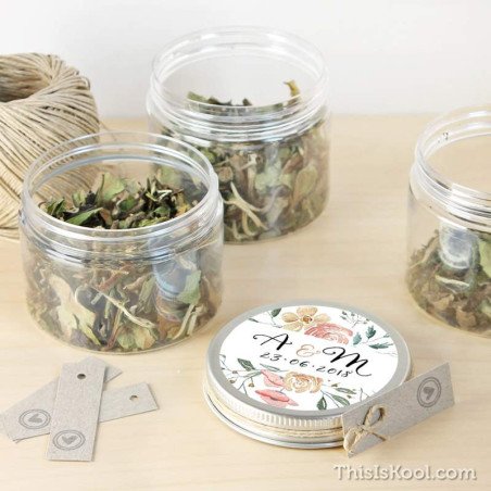 Pot transparent casament - "FLORAL" | This Is Kool| This Is Kool