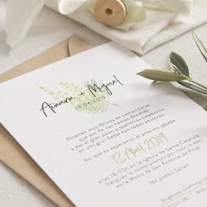 Invitació casament - "GARDEN"
