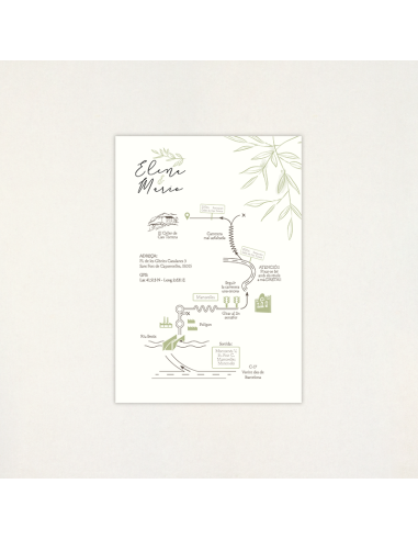 Mapa casament - "CALMA" | This Is Kool