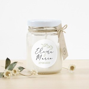 Espelma vidre casament - "CALMA" | This Is Kool