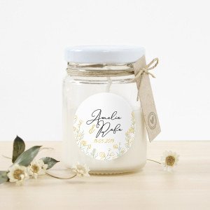 Espelma vidre casament - "GINESTA" | This Is Kool