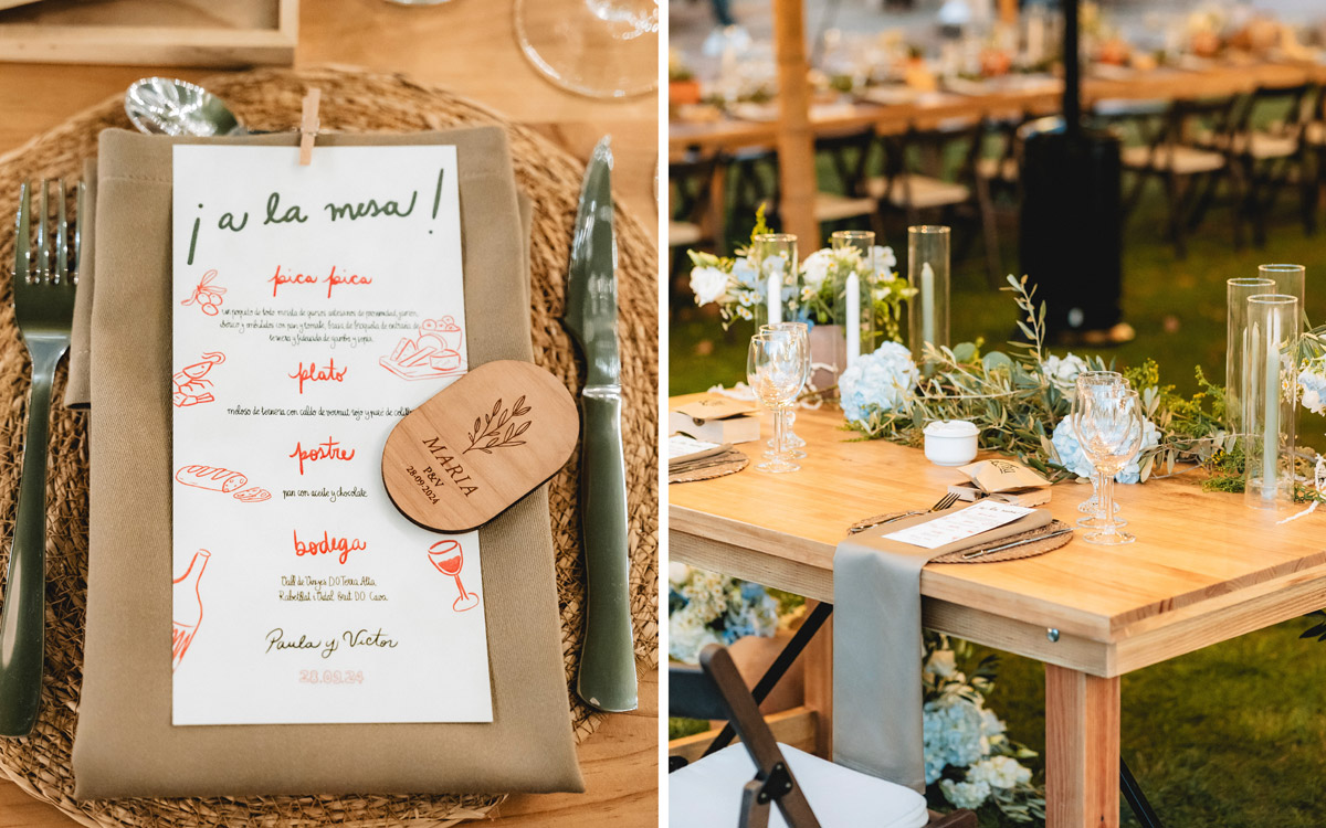 detalles para los invitados con imanes de madera 