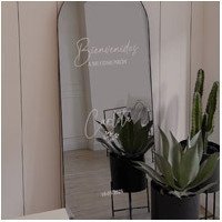 Carteles con vinilo para espejo
