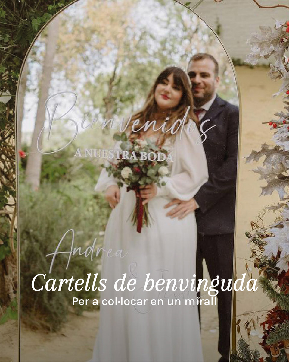 Decoraci&oacute; i cartells de benvinguda al casament