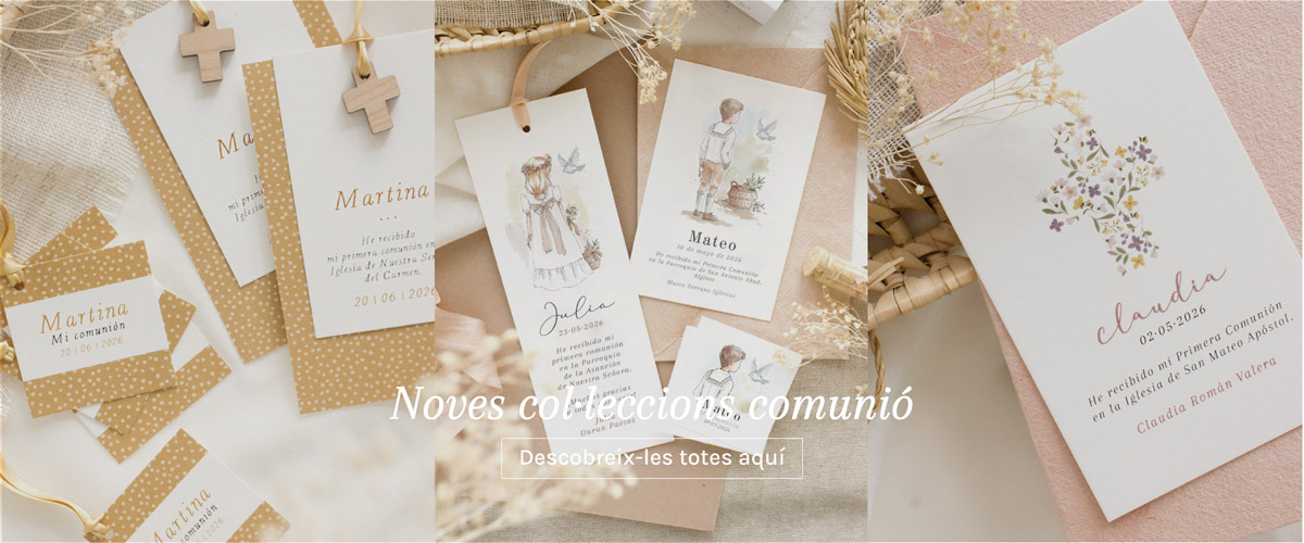 Noves col&middot;leccions primera comuni&oacute;