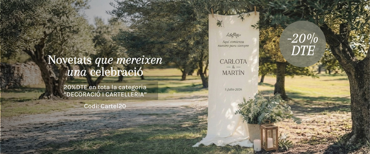 20%DTE - Promo llan&ccedil;ament Decoraci&oacute; i Cartelleria