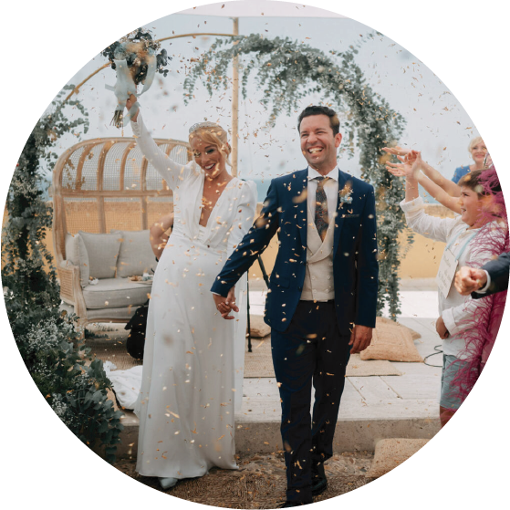 La boda de Marina y Alberto en C&aacute;diz con vistas al mar