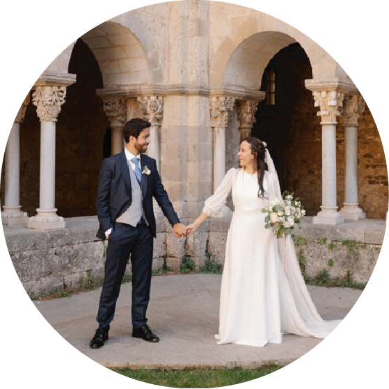 La boda m&aacute;gica y llena de detalles de Chantal y Javi en el Monasterio de Sant Cugat del Vall&egrave;s